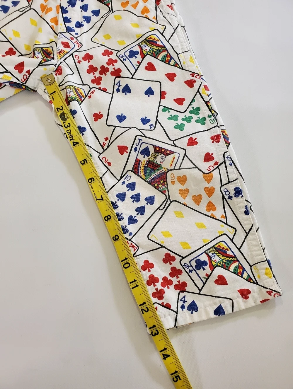 2605 * OshKosh B’Gosh Rare Vintage Vestbak Overalls Playing Card Print Size 3T